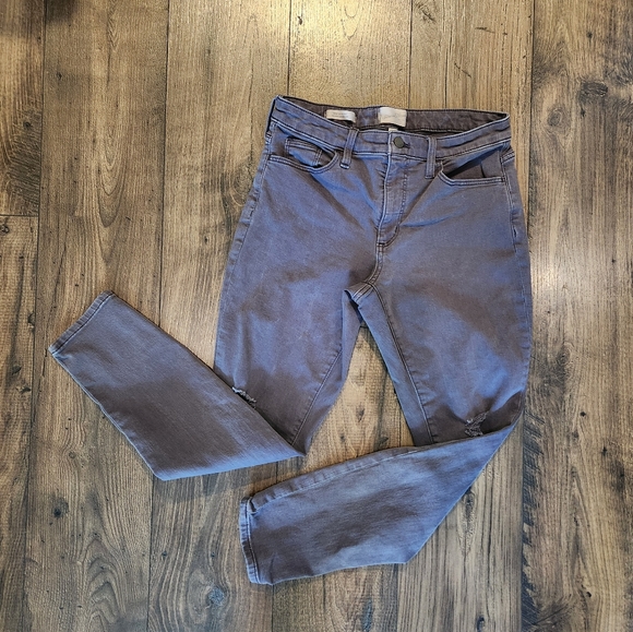 Size 6 Universal Thread High Rise Skinny Grey Jeans - Picture 2 of 10